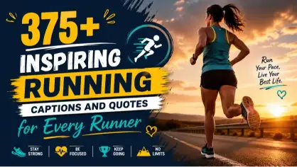 inspiring running captions with caption generator