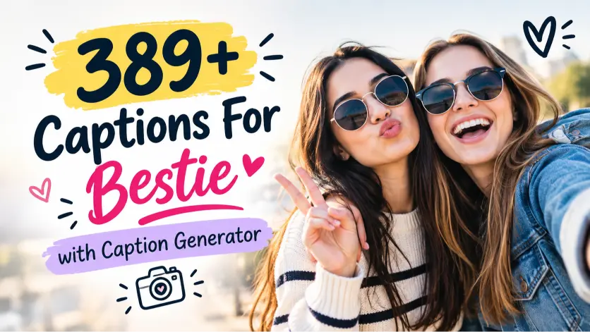 captions for bestie with caption generator