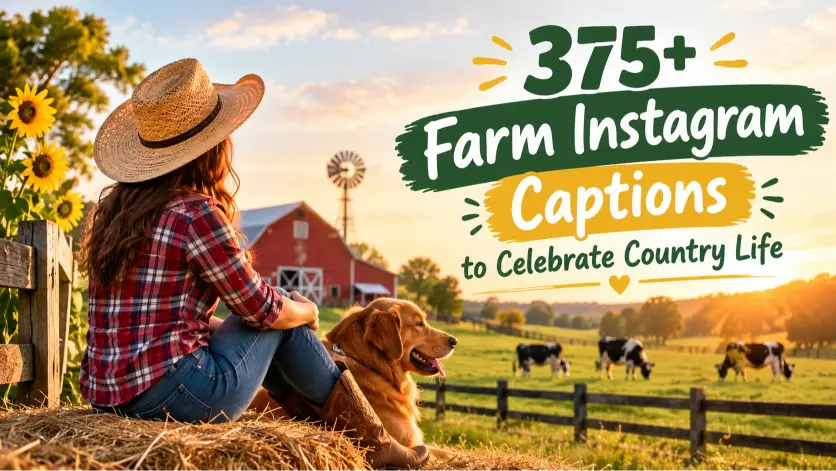 Farm Instagram Captions with caption generator