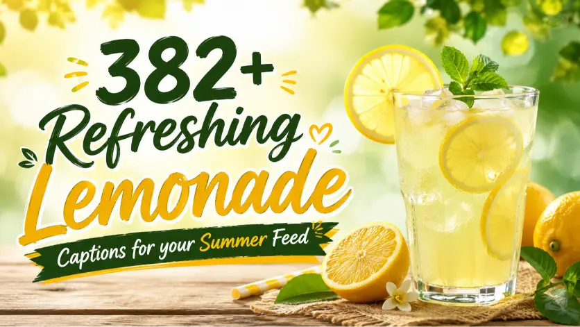 lemonade captions with caption generator