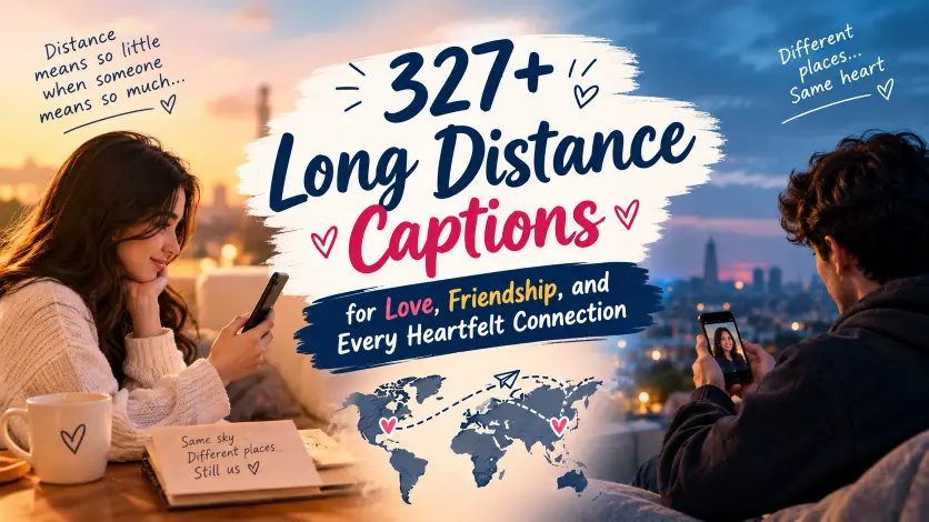 Long Distance Captions with caption generator