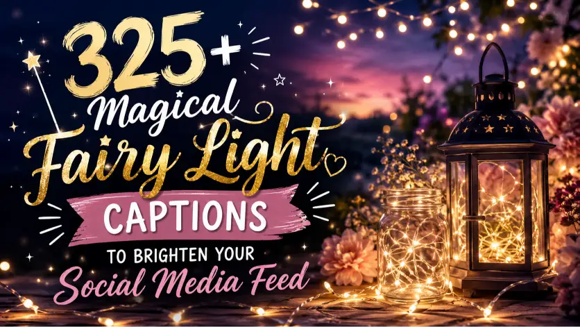 magical fairy light captions with caption generator